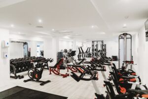 HYROX wall balls workout station exercise